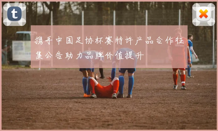 携手中国足协杯赛特许产品合作征集公告助力品牌价值提升